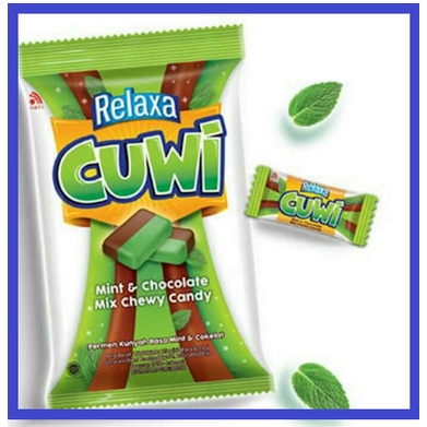 Permen Relaxa Cuwi 115g Sack | Mix Chewy Candy mint dan chocolate