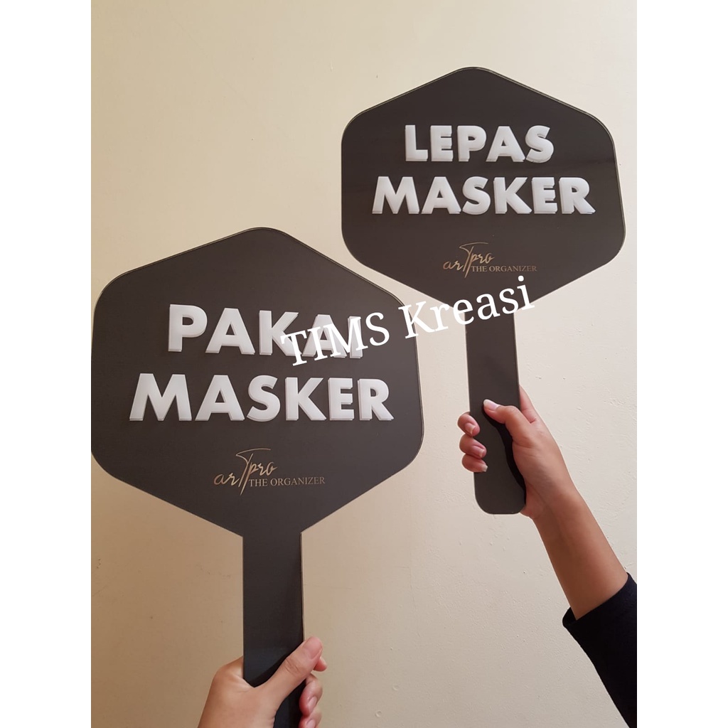 Papan Akrilik Timbul | Signage Wedding | Signage + Gagang | Akrilik Gagang + Cutting Letter