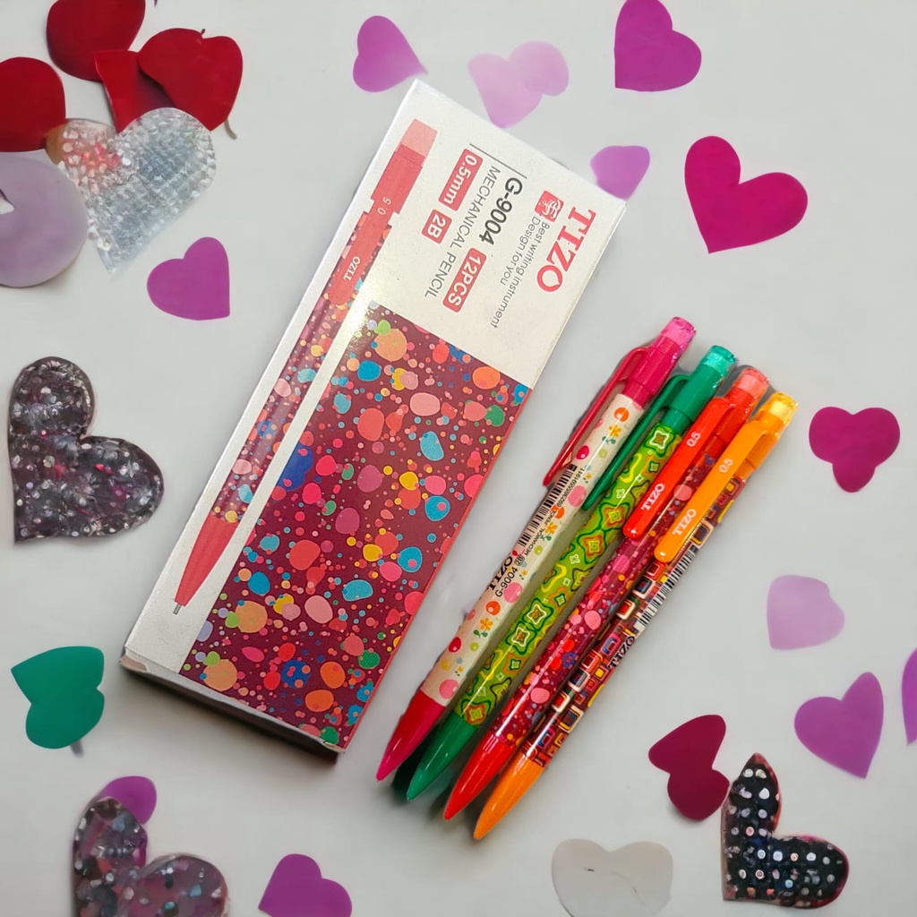 

Pensil Mekanik Batik 0.5mm G-9004 Tizo - Pensil Mekanik Terbaik 12 Pcs