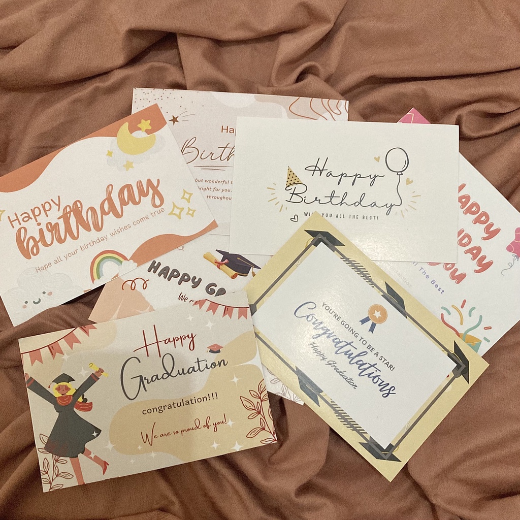 kartu ucapan untuk buket |kartu ucapan happy birthday | kartu ucapan happy graduation | kartu ucapan