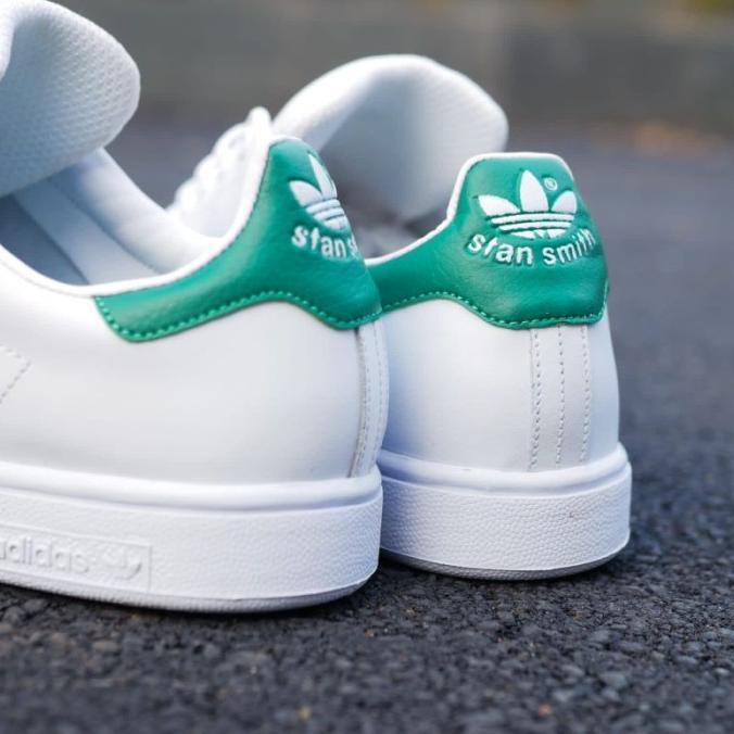 Sepatu Pria Wanita Adidas Stan Smith White Green Original Berkahhabadii