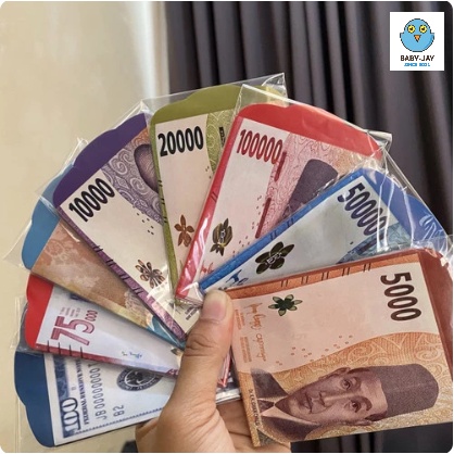 

Angpao Lebaran 2023 Medium Motif Rupiah & ATM Bank (ISI 10 lembar)