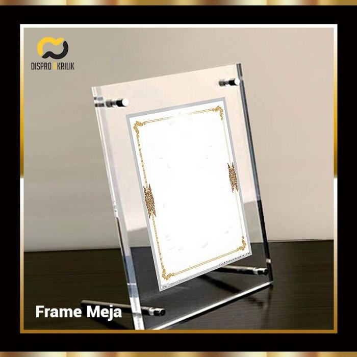 

Terlaris Rak A4 Standing Frame Acrylic / Frame Brosur Meja / Photo Frame Acrylic