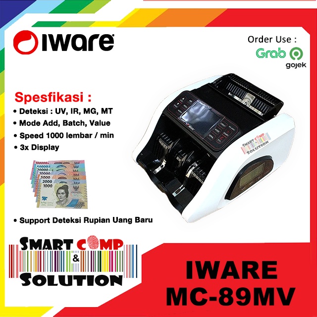 Mesin Penghitung Uang Iware MC89MV / MC-89MV UV Magnetic Money Counter