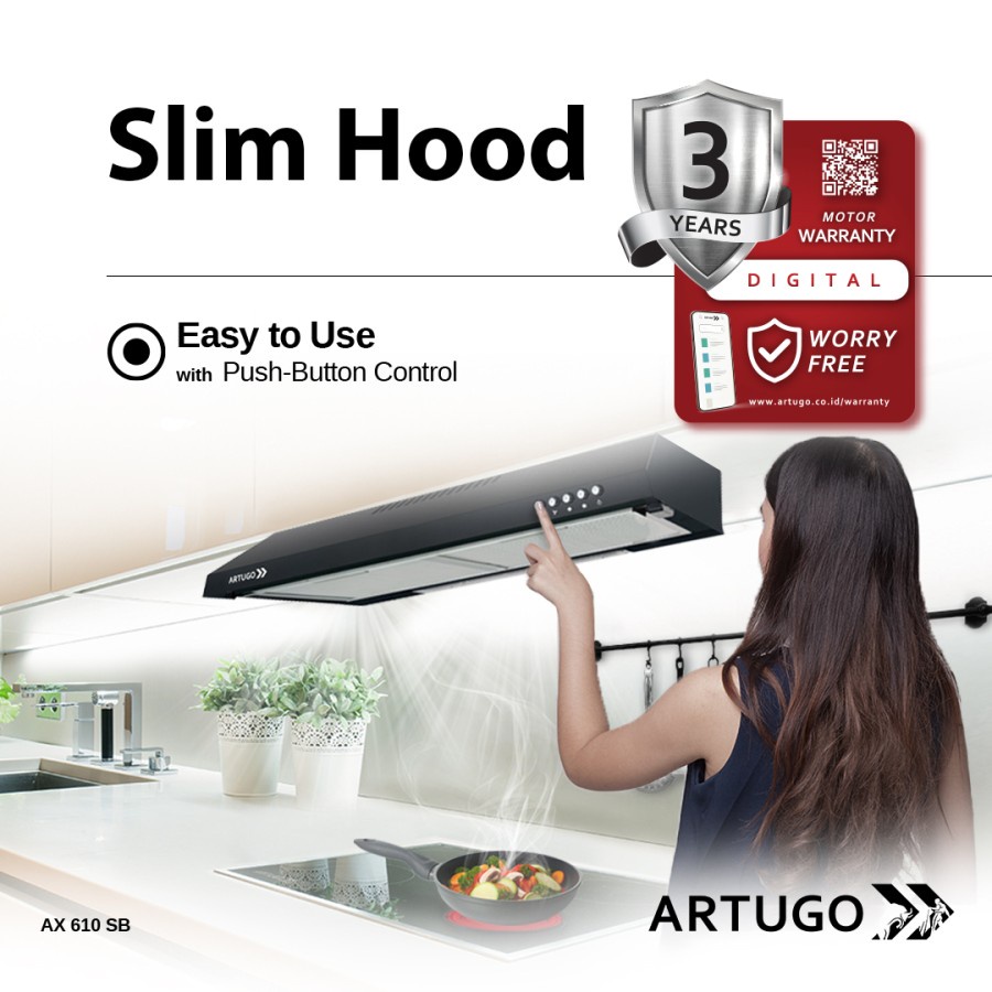COOKER HOOD ARTUGO AX610SB / AX 610SB