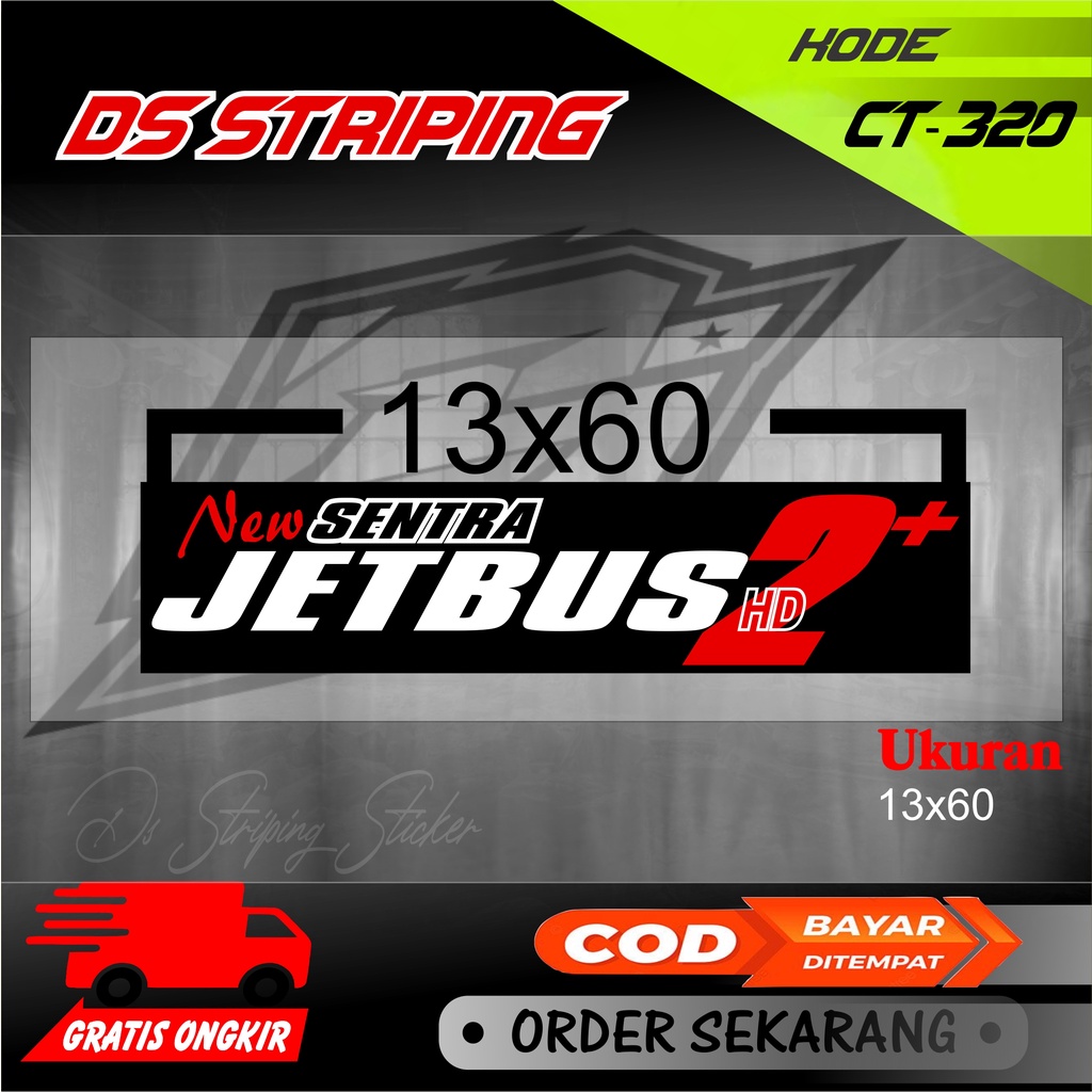 Ct-320 New Jetbus2+ stiker cutting Jetbus