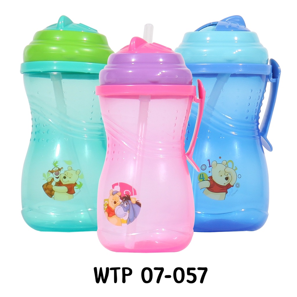 Winnie The Pooh Bottle / Botol Minum Anak Dengan Sedotan /Alat Makan Bayi Peralatan Makan Bayi