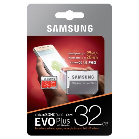 Samsung Evo Plus MicroSD / Micro SD Card 32Gb 95MBps