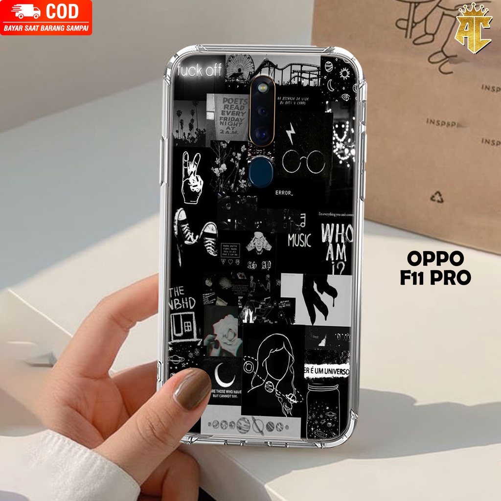 CASE OPPO F11 PRO - Casing OPPO F11 PRO Terbaru AERO STORE [ MOTIF 02 ] Silikon - Case Hp - Case Mew