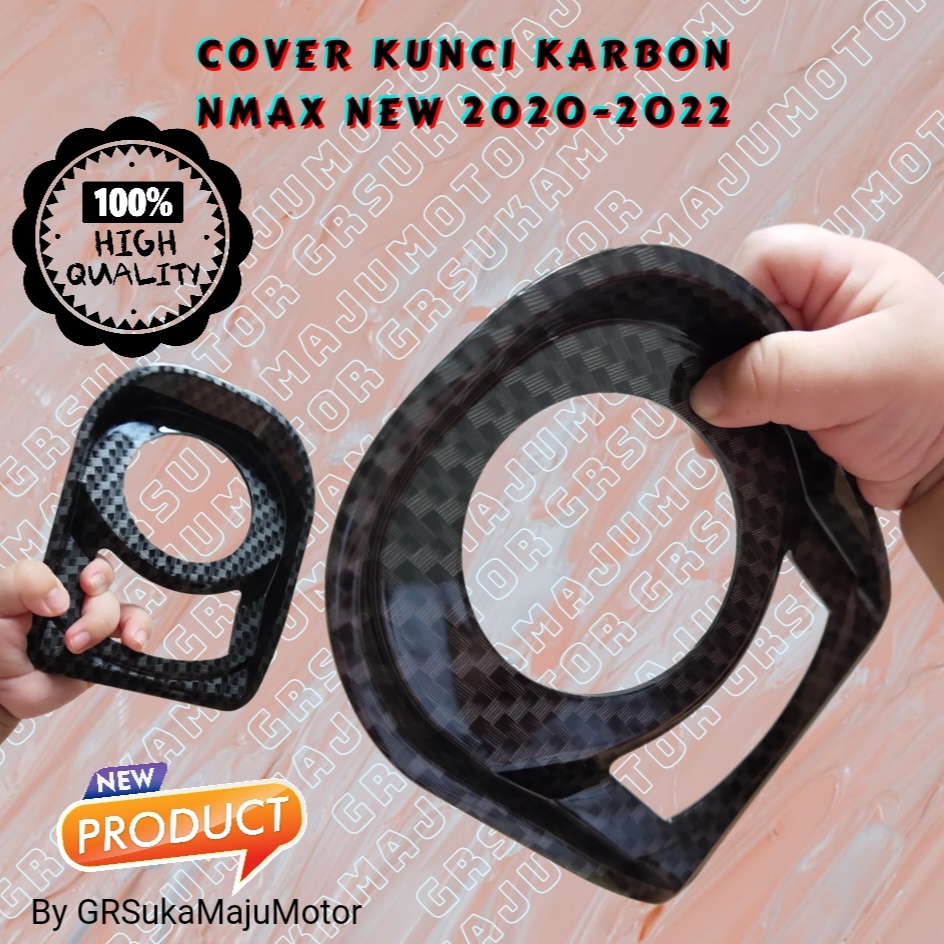 Cover Kunci Karbon Nmax cover kunci karbon New Cover Tutup Kunci Nmax New 2020-2022