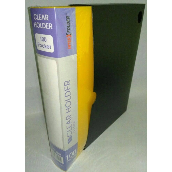 

Clear Holder/Display Book Folio 100 Pocket Interx