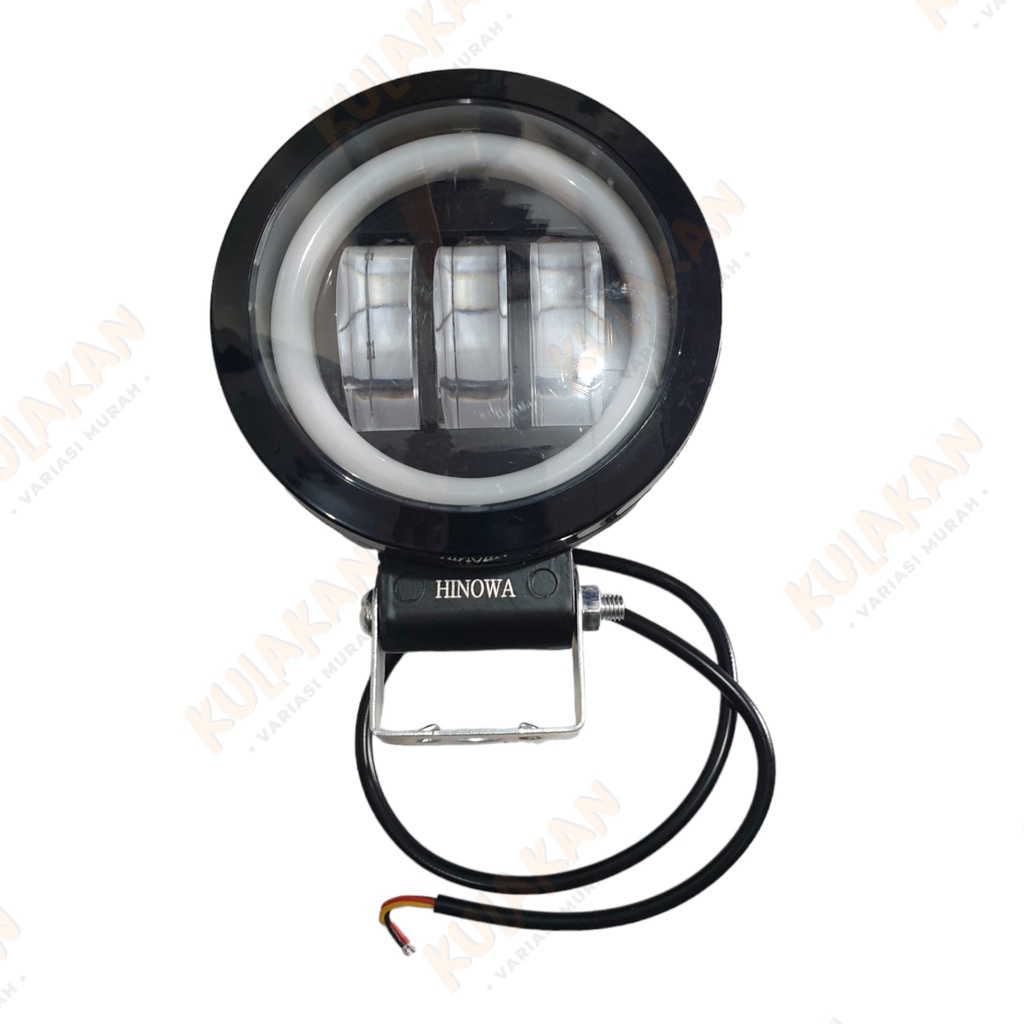 Lampu Tembak Led Sorot Daymaker K30 Bulat Kotak Terang Putih 30 Watt CWL 3 Lensa