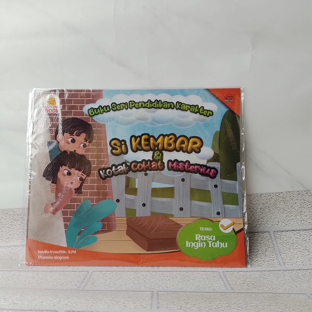 Buku Serial Pendidikan Karakter Si kembar dan kotak coklat misterius , Tema rasa ingin tahu