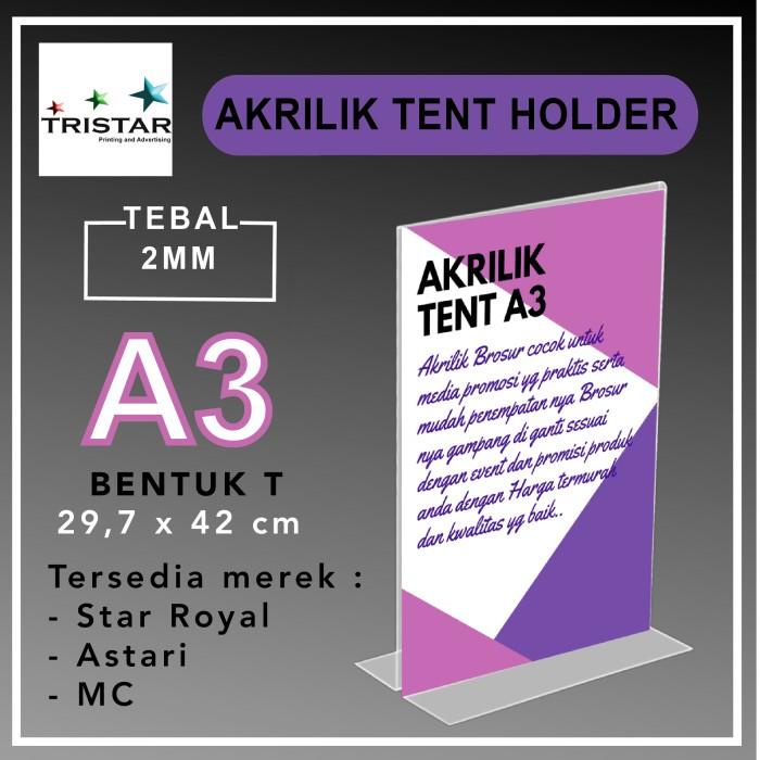 

Terlaris Rak Tent Holder A3 Potrait / Acrylic Meja