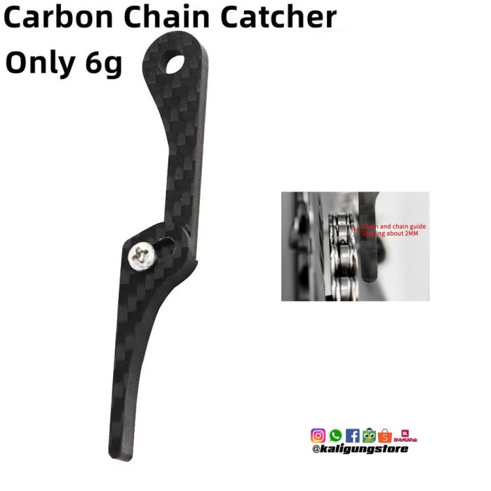 Anti Drop Carbon Chain Catcher Penahan Jatuh Rantai Sepeda FD Guard - Alat penyangga rantai sepeda R