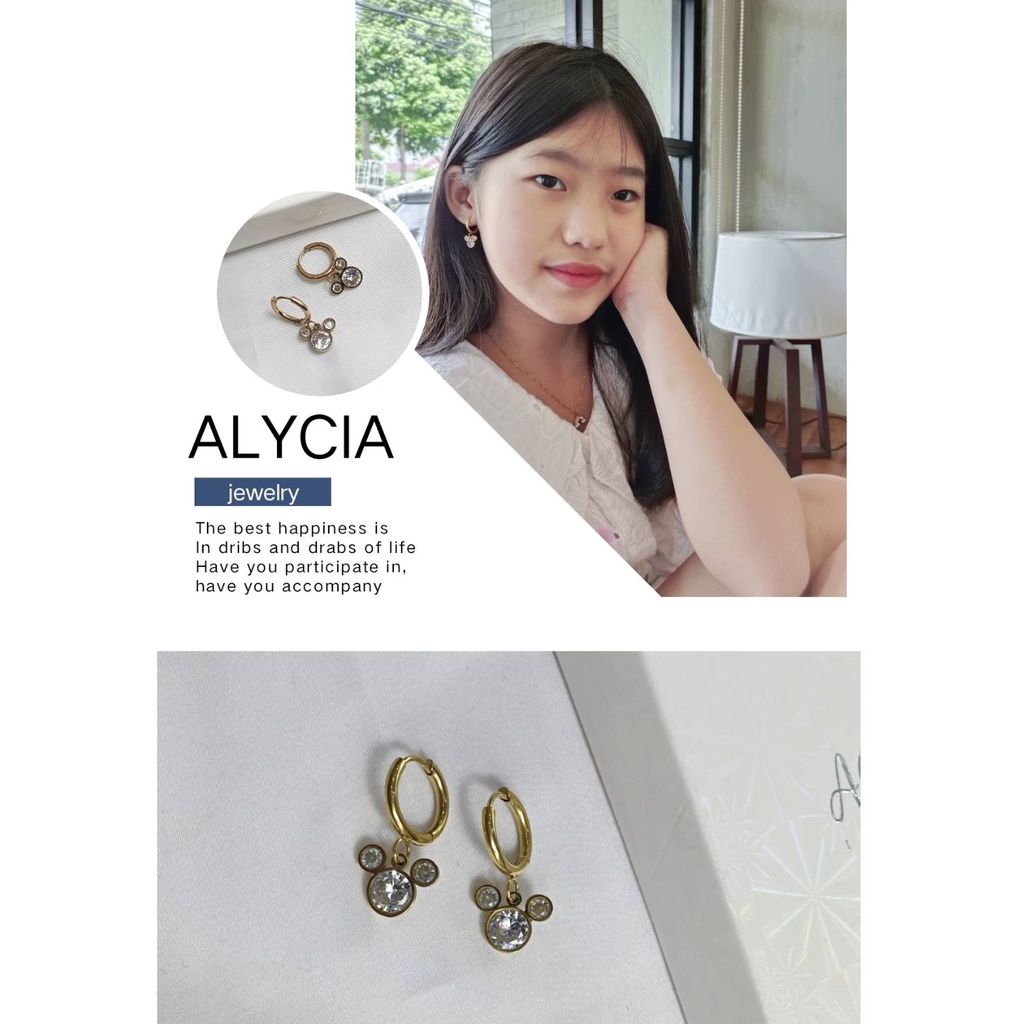 Anting anak titanium anti karat