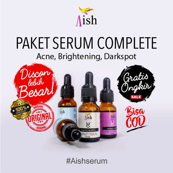 AISH Brightening / Acne / Dark spot Serum KOREA 100% ORIGINAL BPOM