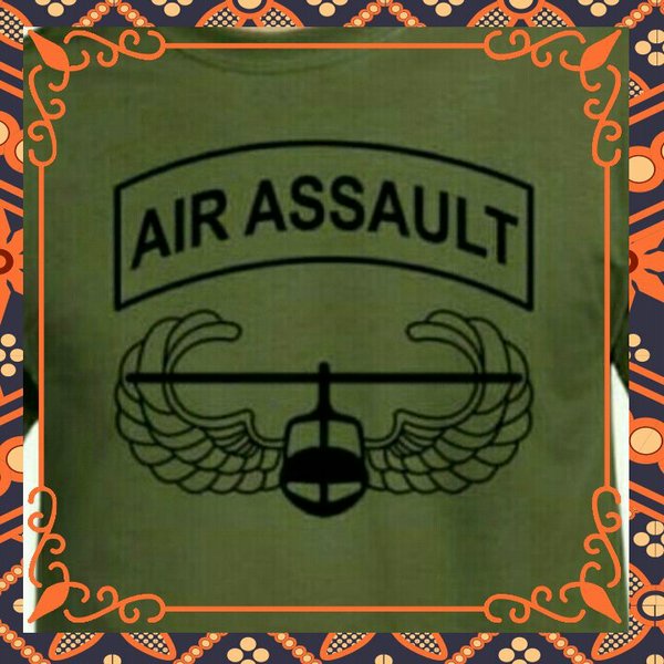 T Shirt Baju Kaos Army Airborne Air Assault Angkatan Udara Au