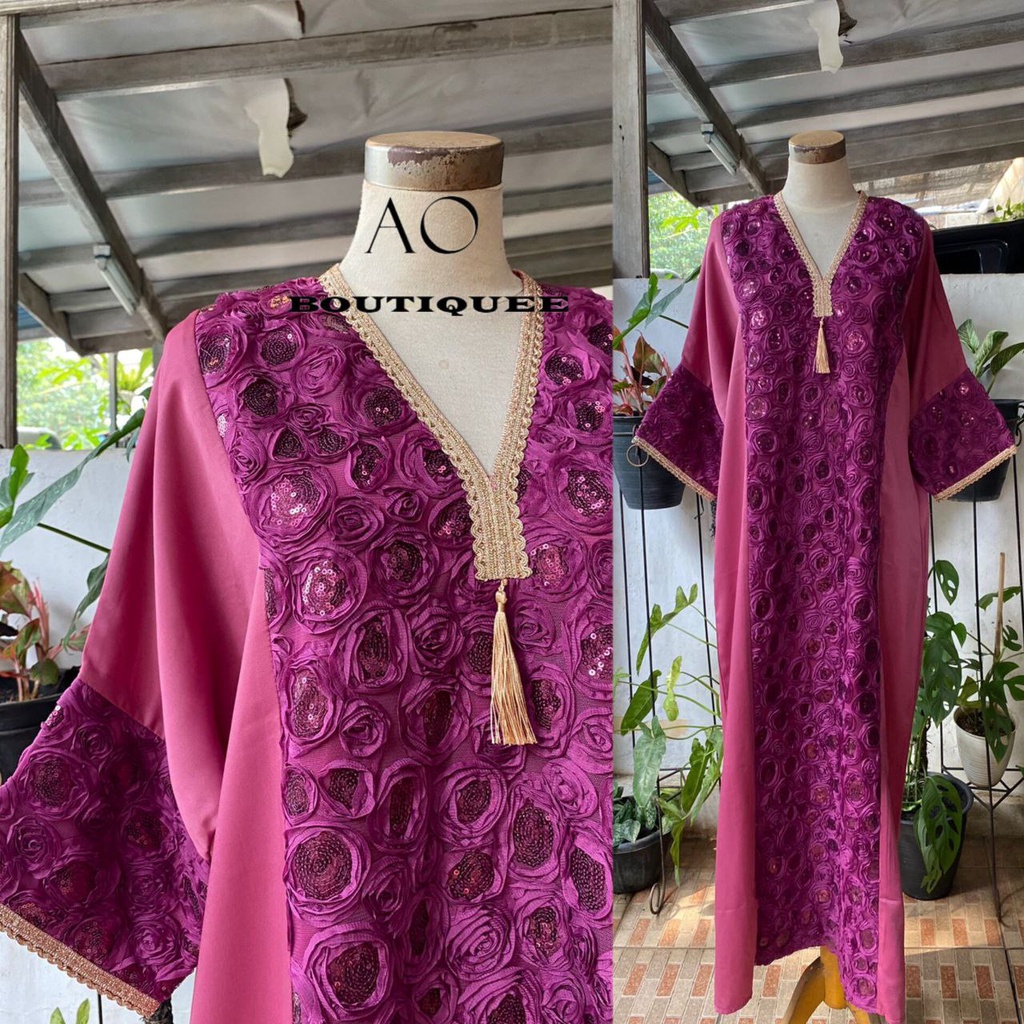 AO BOUTIQUEE - KAFTAN MARBATH/kaftan import/kaftan dubai/kaftan mewah/kaftan lebaran/kaftan ori/kaft