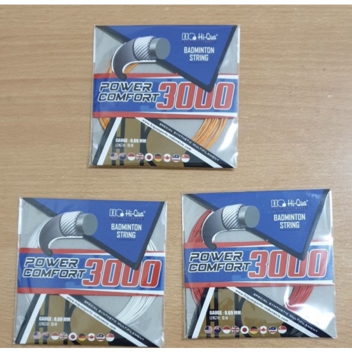 Senar Badminton Hiqua Power Comfort 3000 Original #Original