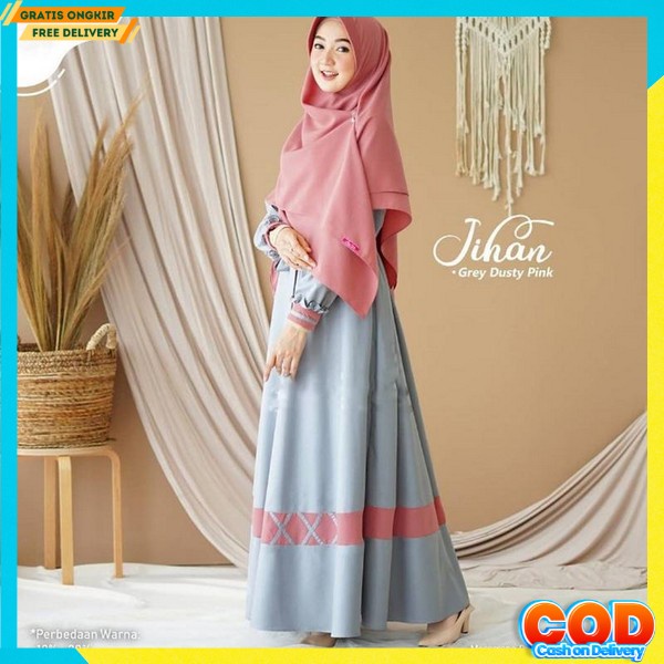 Gamis Remaja Kekinian Korean Style Wanita Casual Wnta Murah Perempuan Syari Sari Syar'I Pakaian Sari