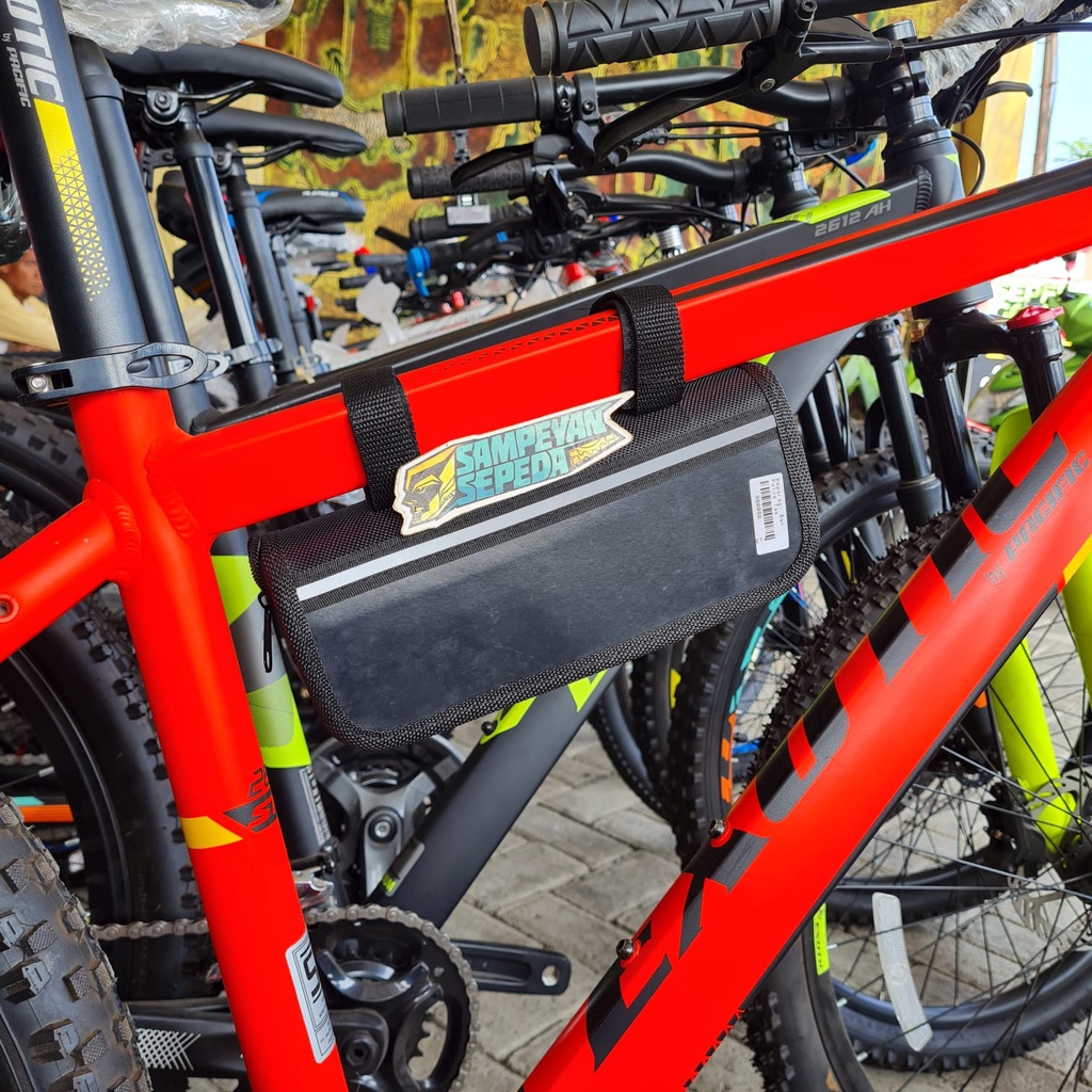 Set Perlengkapan Reparasi Tambal Ban Pompa Cukit Toolkit Tas Service Sepeda Motor