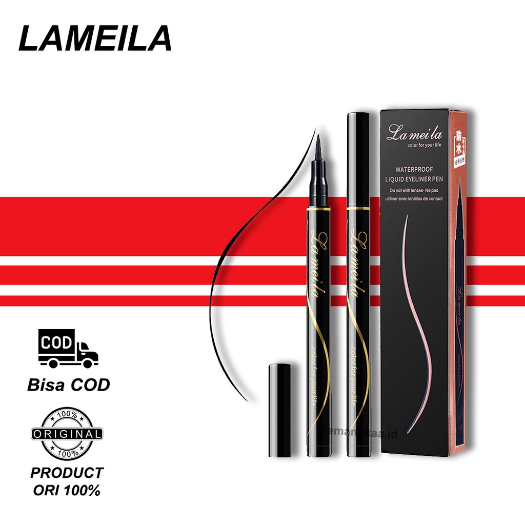 LAMEILA Black Eyeliner Sweatproof Lasting Waterproof LA077