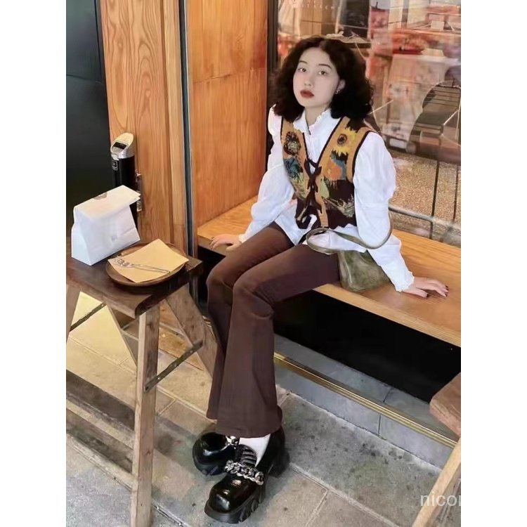 COD##rompi tanpa lengan wanita/cardigan vintage/outer lengan pendek/cardigan tanpa lengan