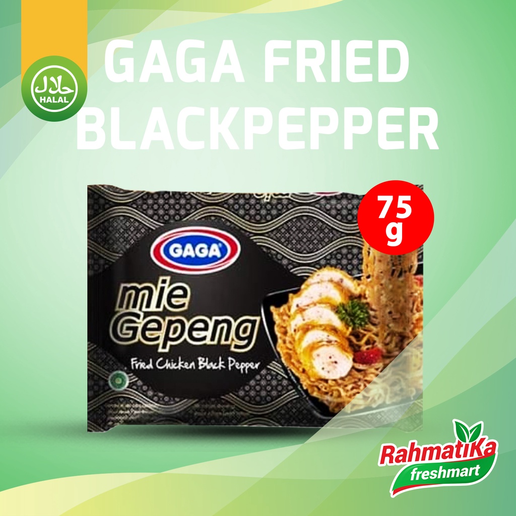 GAGA Mie Gepeng Fried Chicken Black Pepper (1 Pcs)