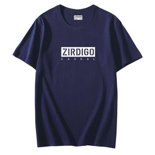 Zirdigo Baju Kaos Distro Zirdigo Casusl Text Putih Lengan Pendek