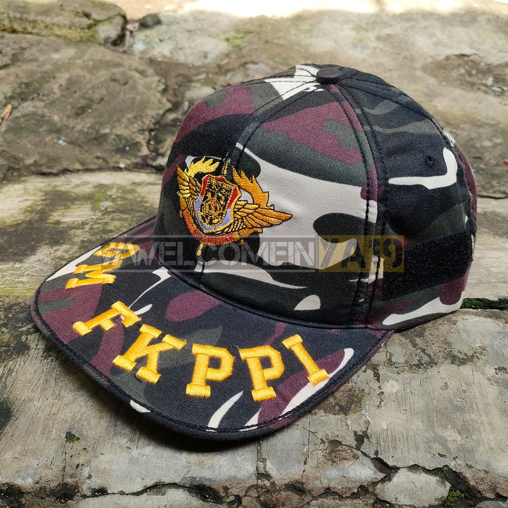 Topi Loreng GENERASI MUDA FKPPI Logo Wings Tulisan Besar