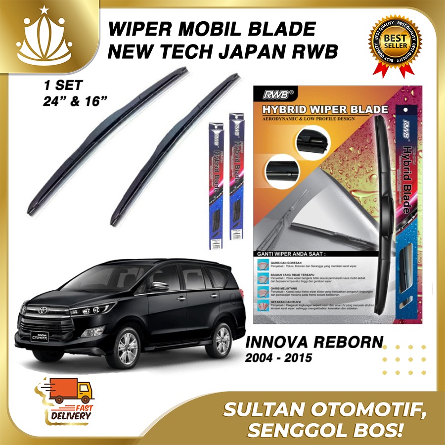 Wiper Mobil Innova Reborn Zenix Hybrid Blade RWB