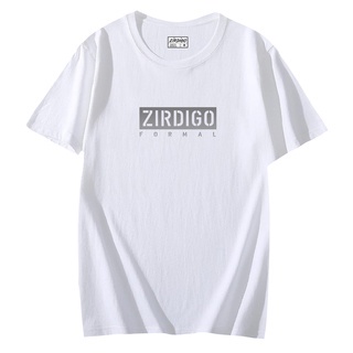 Zirdigo Baju Kaos Distro Zirdigo Formal Text Silver Lengan Pendek