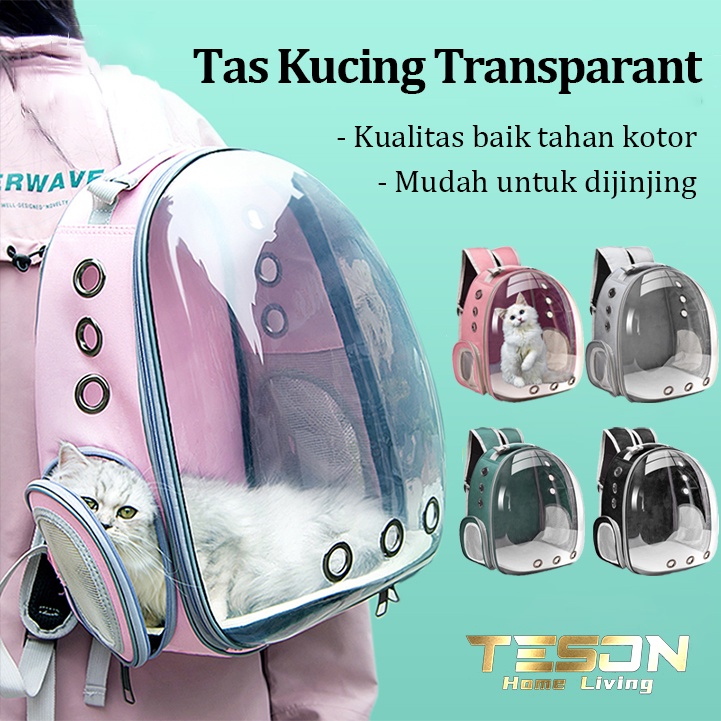 Tas Astronot Kucing Transparant Tas Ransel Hewan Anjing Pet Cargo Bag