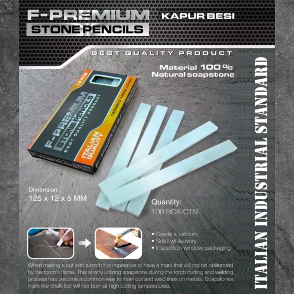

FERRARI F-PREMIUM Kapur Besi Original Stone Pencil 1 Pack 12pcs