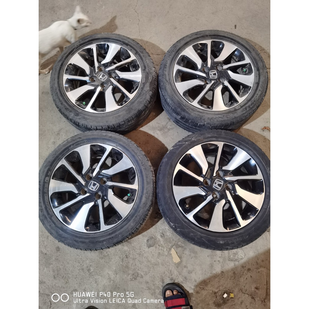 Velg Mobil Bekas Ring 15 Copotan Ori Mobil STD BRIO RS R15X6 4X100 ET50 BAN 185 55 R15