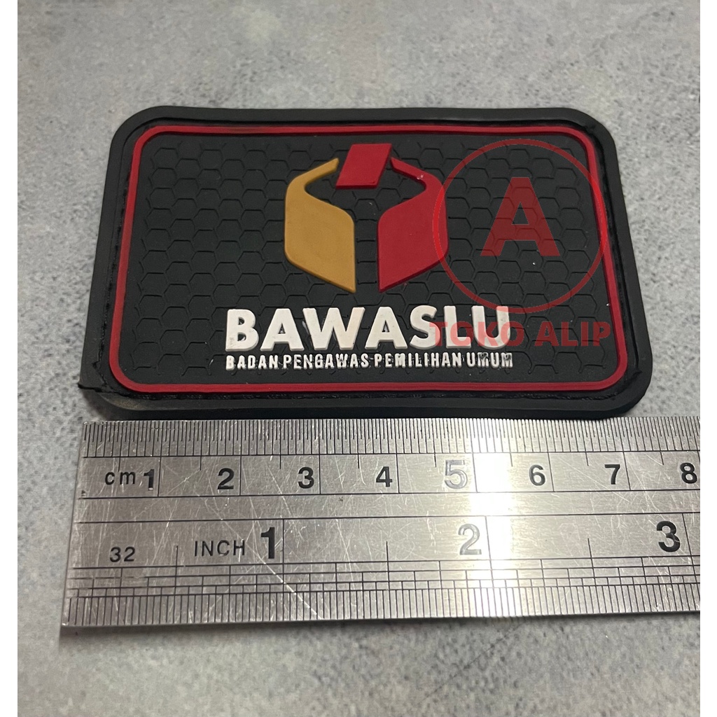 Patch BAWASLU (Kotak)- Patch Velcro BAWASLU - Prepetan