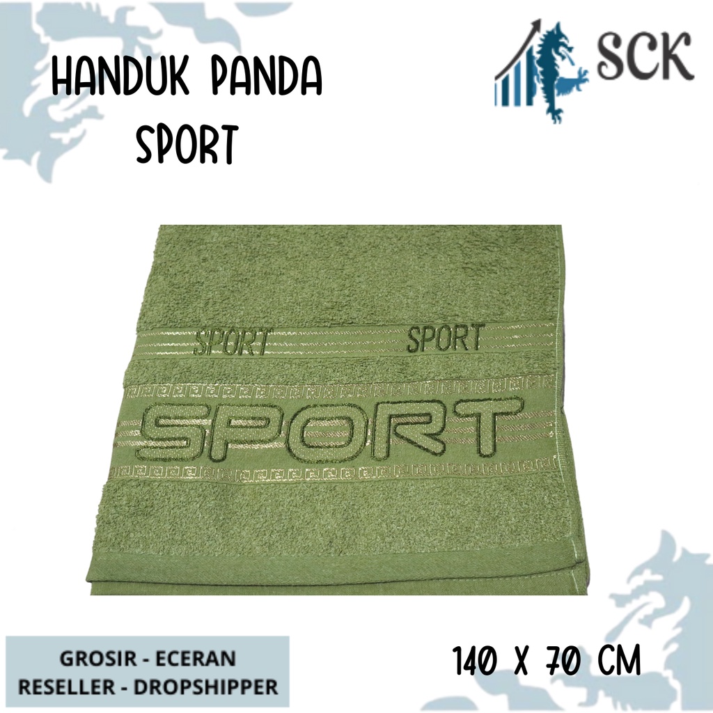 Handuk Mandi PANDA 140x70cm SPORT Corak  / Perlengkapan Mandi / Handuk Dewasa