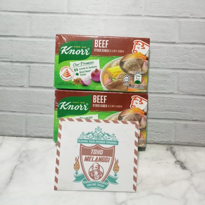 

[Ready Stock] Knorr Beef Stock Cubes 60 gr | Knoor Kaldu Daging Sapi Cube