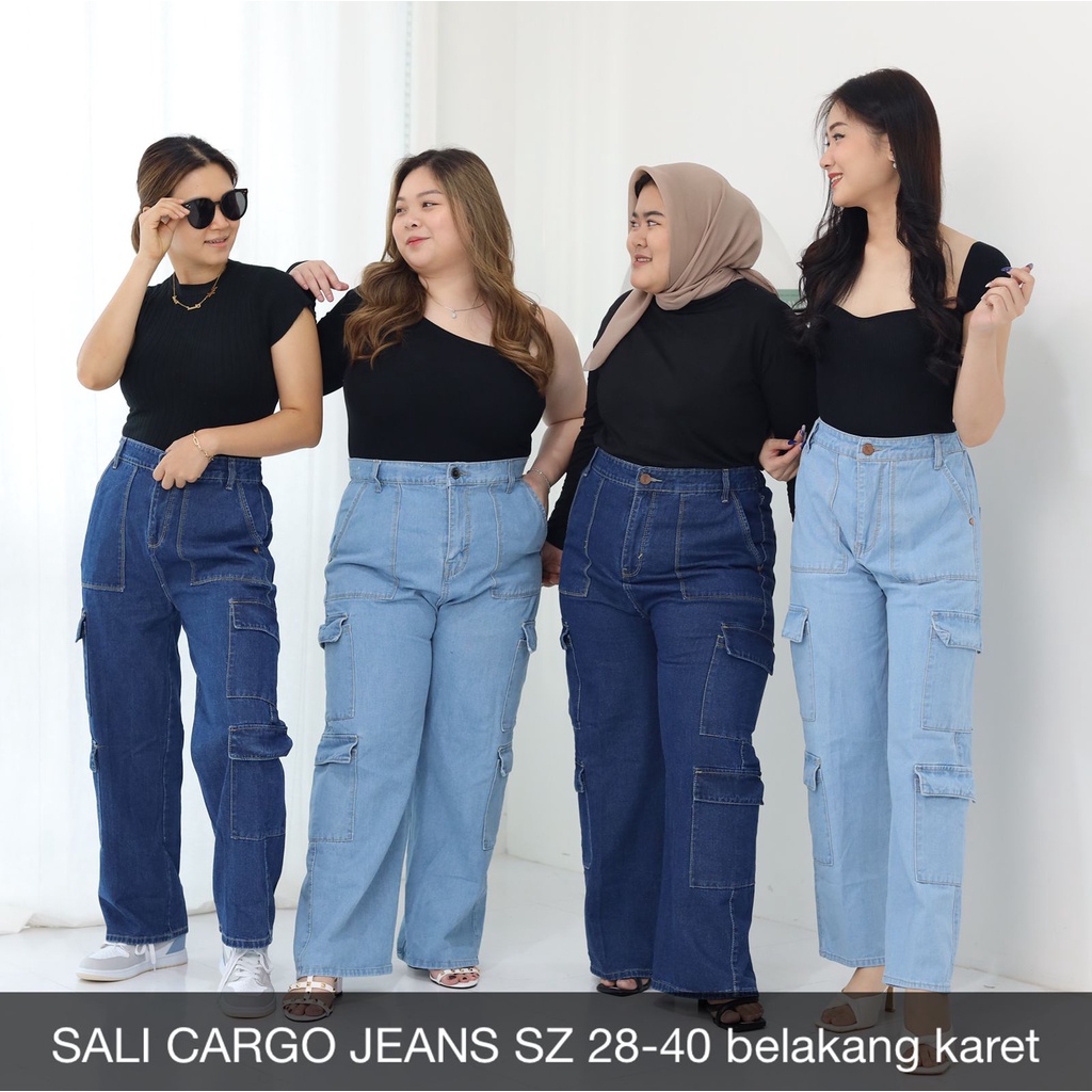 CELANA JAEANS WANITA SALI CARGO SERIES -SYSCLOTHIER