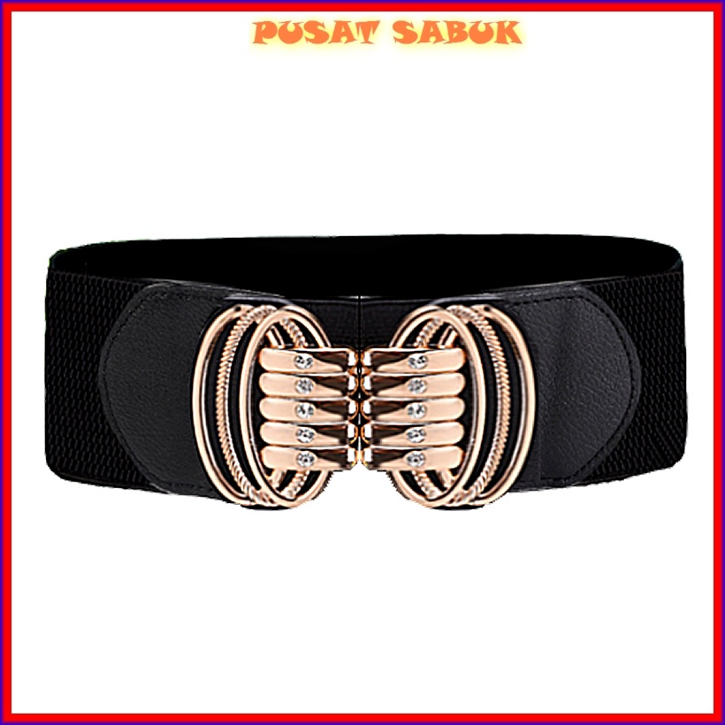 Sabuk Wanita Obi Karet Women Belt Ikat Pinggang Fashion Gesper Cewek Korea Impor Besar Jumbo Cantik