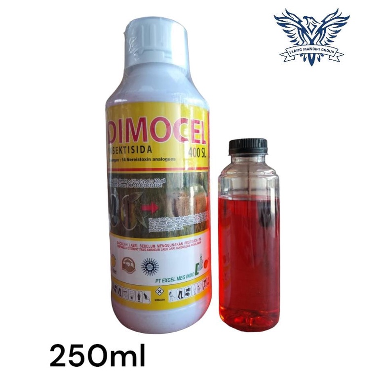 Repack 250ml DIMOCEL 400 SL Insektisida sangat ampuh untuk hama wereng dan ulat pada tanaman buah dan sayuran bahan aktif DIMEHIPO 400 g/l  manuver, foltus, spontan, centa dine, marathon