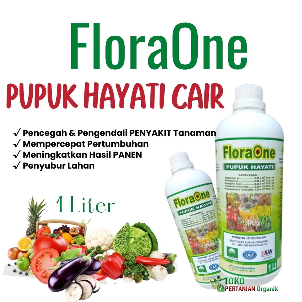 Pupuk Hayati Cair Terbaik floraone, Fungisida Hayati tricoderma harzianum Layu Fusarium Cair