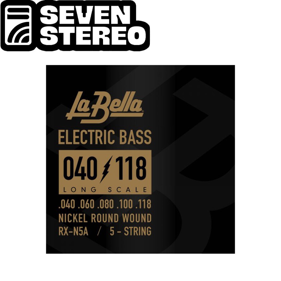 La Bella RX N5A 40-118 Nickel Bass 5 Strings Made in USA