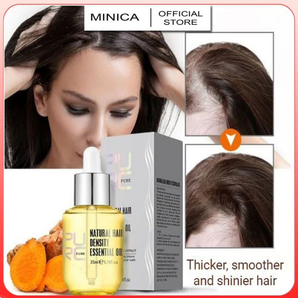 PURC HAIR GROWTH SERUM Pelembab rambut Minyak Esensial Jahe Perawatan perbaikan rambut kering dan ru