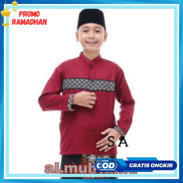 Kokoh Anak Cowok Qurta Terbaru2023 Ansk Kecil Pria Import Murah Baju Muslim Laki2 Buju Stasan Koko B