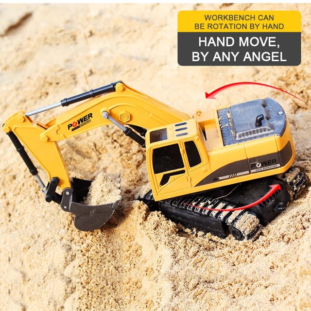 mainan RC truck excavator beko 1:24 remote control truck beko alat berat 360 derajat