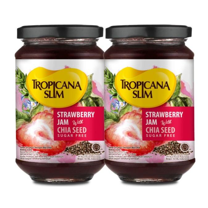 

Twin Pack: Tropicana Slim Strawberry Jam 375gr - Selai Bebas Gula