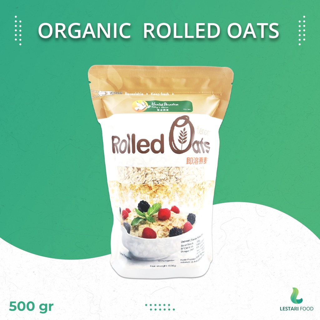 

HP Organic Tender Rolled Oats 500gr