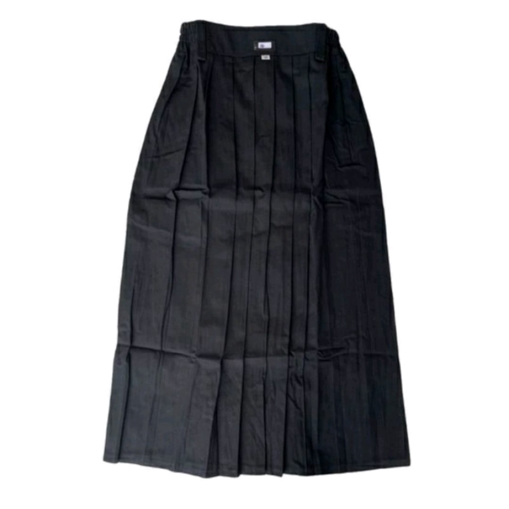 Rok hitam sd Rok sd panjang hitam rempel lipit